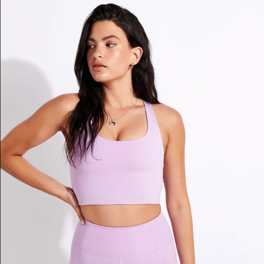 Girlfriend Paloma Bra in Lilac XS NWT